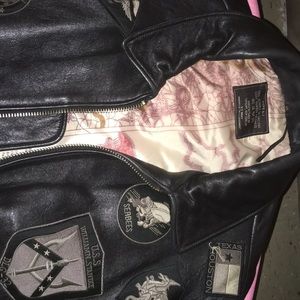 Men’s Black Leather Jacket Size 5X